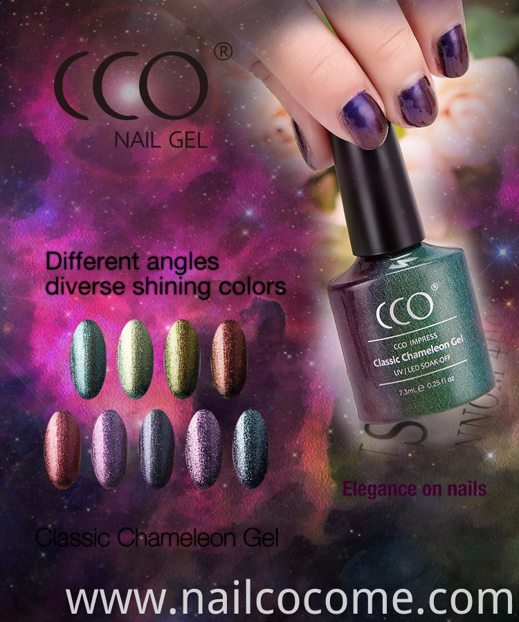 CCO soak off gel polish chameleon gel nail art paint uv polish gel nail